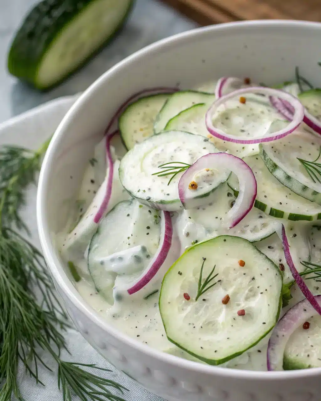 Creamy Cucumber Salad Tips: Keep Slices Crisp, Not Soggy
