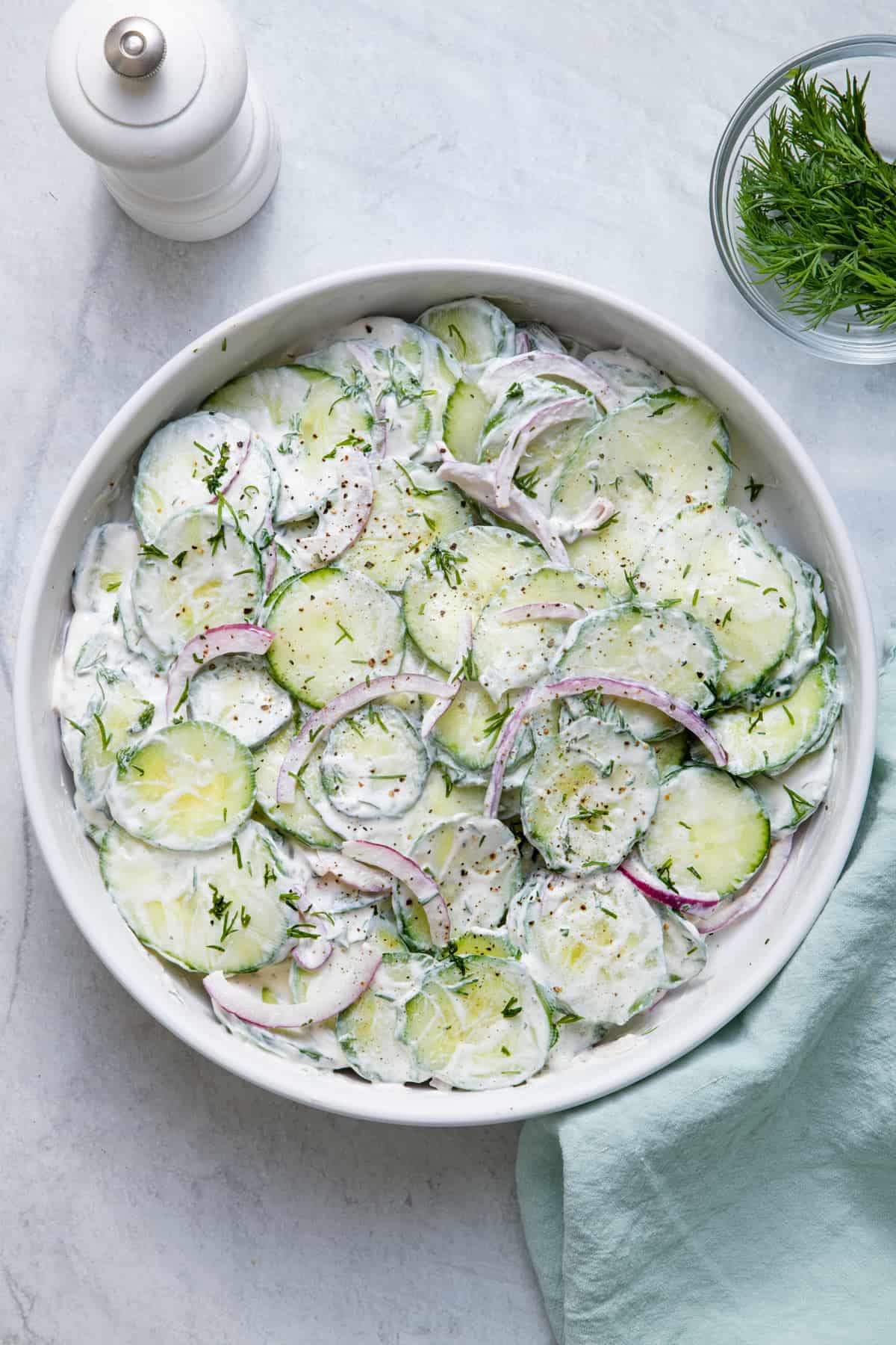 Easy 5-Minute Creamy Cucumber Salad: A Refreshing Summer Side